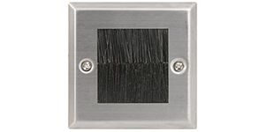 Brush Wallplate Single | Steel