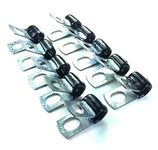 Brake Line Clip Set. Pack of 10. Steel with Rubber Insulation