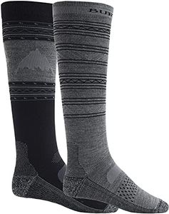 Burton Men's Performance Lightweight Two Pack Socks, True Black, Medium