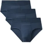 Tommy John Men's Second Skin Briefs - 3 Pack - No Ride-Up Comfortable Breathable Underwear for Men (Dress Blues, Medium)