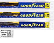 2007-2008 Honda Fit Replacement Wiper Blade Set/Kit (Set of 3 Blades) (Goodyear Wiper Blades-Premium)