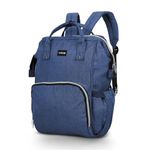 Luvlap Lily Multifunctional Waterproof Diaper Bag for Mothers for Travel, Mother Travelling Bag, Backpack Cum Tote bag for Mothers, Large storage capacity with 15 pockets (Navy Blue)