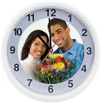 Neil Enterprises Inc. White Plastic Photo Wall Clocks - Case of 12