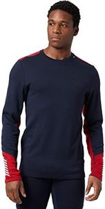 Helly Hansen Men's LIFA Merino Midweight Crew Base Layer Navy