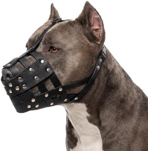 FUAMEY Dog Muzzle Soft Pitbull Basket Muzzles for Large Medium Sized Dogs