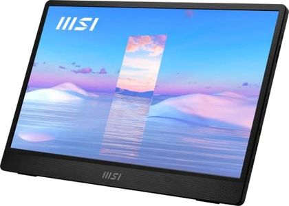 MSI Pro MP161DE Moniteur Portable IPS 39,6 cm (15,6"), 60 Hz, FHD (1920 x 1080), Ultra Fin, USB Type C, Mini HDMI, Noir