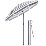 Striped Outdoor Umbrella