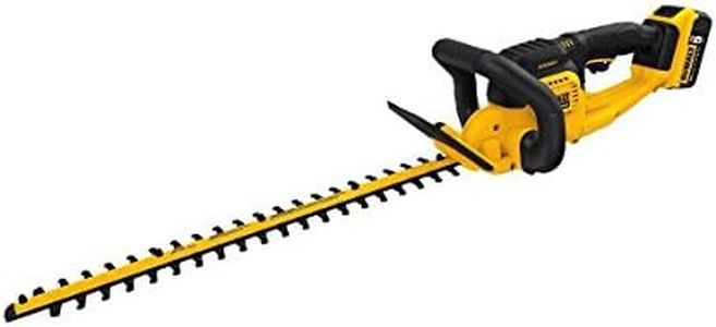 DEWALT 20V MAX* Cordless Hedge Trimmer, 5.0 Ah, 22-Inch (DCHT820P1)