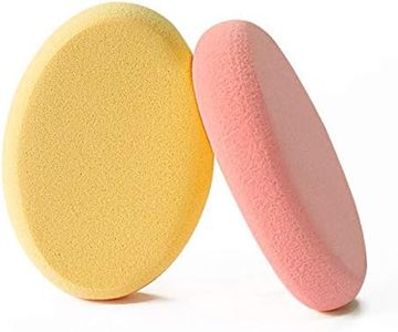 Oval Puff 2 Packs Skin Tone and Pink Make-up Egg Air Cushion Puff Beauty Egg Foundation Sponge Professional Makeup Sponge Wet and Dry