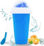 Hoinvaet® Magic Slushy Maker Squeeze Cup Slushie Maker, Homemade Milk Shake Maker Cooling Cup Squee DIY it for Everyone (Blue)