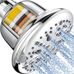 Cobbe Filtered Shower Head, High Pressure 7 Spray Modes Shower Head with Filters, 16 Stage Shower Head Filter for Hard Water for Remove Chlorine and Harmful Substances (5 Inch Chrome)