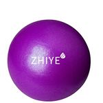 ZHIYE Mini Pilates Ball Yoga Small Exercise Ball Core Fitness Bender, Yoga, Stability, Barre, Training Physical Therapy Anti-Slip Swiss Ball Gym Home