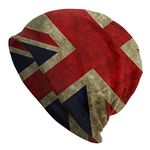 hansgo Vintage Union Jack British Flag Adult Beanie Hat Warm Skull Cap Slouchy Headwear Knit Hat