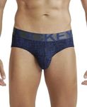 Jockey Men's Ultrasoft & Light Weight Tactel Nylon Printed Briefs IC29_Rich Royal Blue_XL