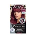 L'Oréal Paris Permanent Hair Colour, Long-Lasting Shine and Intense Colour, For up to 8 Weeks, Preference Vivids (Colorista), Violet 5.26, x1 pack