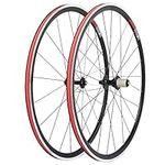 700C Road Bike Wheelset, Aluminum Alloy 30mm Clincher Wheelset, V Brake Bike Rim, for 8-10 Speed Freewheels