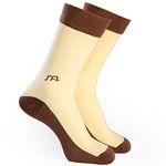 MAN ARDEN The Beige Bae Edition Designer Socks, Casual, Office, Egyptian Premium Cotton Quality, 1 Pair