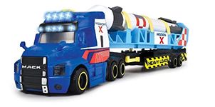 DICKIE Space Mission Truck with Rocket, 30cm toy car for kids