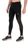 ReDesign Apparels Men's Nylon Compression Pant/Megging/Tights PB Series (S, Black/Olive)