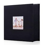 Artmag Fabric Photo Album 4x6 600 Large Capacity for Family Wedding Anniversary Linen Album Holds 600 Horizontal and Vertical Photos (600 Pockets, Black)