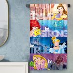 Sassoon Disney Princess Brave (Multicolor) Cotton Kids Bath Towel in 400 GSM- 60 cm x 120 cm