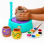 Lattice Kids Pottery Wheel Pottery with Clay for Kids Play Game, Multicolour