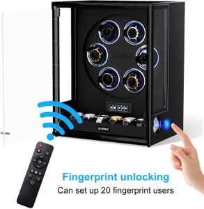 DUKWIN 6 Watch Winder – Fingerprint Lock, Automatic Rotation
