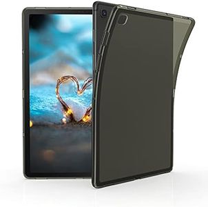 kwmobile Case Compatible with Samsung Galaxy Tab S5e Case - Soft TPU Back Protector Cover for Tablet - Black/Transparent