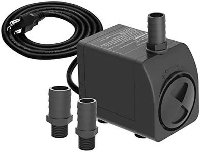 Knifel Submersible Pump 300GPH Ultra Quiet with Dry Burning Protection 6ft High Lift for Fountains, Hydroponics, Ponds, Aquariums & More…