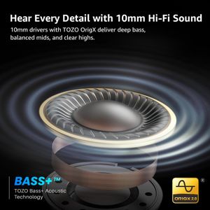 TOZO Crystal Pods ANC Wireless Earbuds – Noise Cancelling Bluetooth