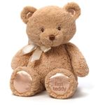 Baby GUND My First Teddy Bear, Ultra Soft Animal Plush Toy for Babies and Newborns, Tan, 15”