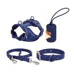PAWXPRESS Dog Harness : Adjustable Puppy Harness - Soft Pet Harness for Dogs Walking Running | Cloudfit Harness Set (Blue,M)