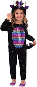 Amscan Girl's Dazzling Dino Costume, Size 6-8 Years