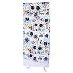 Luojuny Toddlers Kids Nap Mat with Removable Pillow & Blanket Soft Washable Roll-up Cartoon Print Super Soft Kid Sleeping Mat Girls Boys Nap Mats for Preschool, Daycare Kindergarten Astronaut