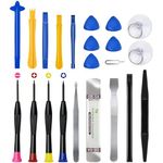 Cell Phone Repair Tool Kit,22 Pieces Professional Opening Pry Tool Screwdriver Set Repair Kit,for Fix Cellphone iPhone Laptops Tablets Pry Open Replace Screen Battery