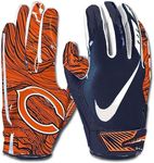 Nike Men's Vapor Jet 5.0 Football Gloves (Navy/Chicago Orange, 3XL)