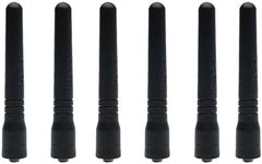 BVMAG UHF 400-470MHz Stubby Short Antenna for Motorola A8 Mag One BPR40 Walkie Talkie Two Way Radio 6Pack