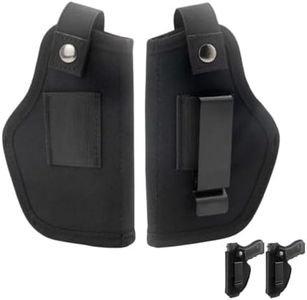 Fondina da Trasporto Nascosta, 2 Pezzi Fondina da Cintura Pistola, Fondina per Pistola Nascosta, Borsa Tattica per Pistola in Vita, Fondina Pistola Destra Sinistra Universale