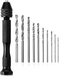 Mr. Pen- Hand Drill with 10 Drill Bits (0.6-3.0mm), Jewelry Drill, Resin Drill, Mini Drill, Hand Drill for Jewelry Making, Pin Vise Hand Drill, Hand Drill for Resin, Micro Drill Bit, Mini Drill Set