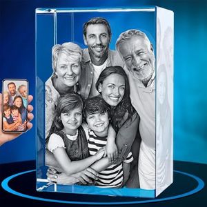 ArtPix 3D Crystal Photo, Valentines Day Gifts for Women, Wife, Men, Her, Him, Great Personalized Customized Gift With Your Own Photo, Custom 3D Etched Engraved, Couples Gifts