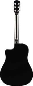 Fender CD-60SCE Acoustic-Electric Guitar, Black Dreadnought