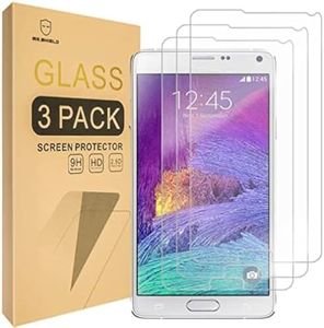 [3-Pack]- Mr.Shield for Samsung Galaxy Note 4 [Tempered Glass] Screen Protector [Japan Glass with 9H Hardness] with Lifetime