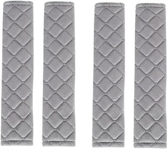 ANDALUS Soft Seat Belt Cover Pad Pack of 4, Drive Safely with Our Comfortable Seatbelt Covers, Universal Usage & Fit for All Cars, Suvs, Trucks & Backpack (Grey, 10.8 Inch)