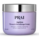 PRAI Ageless Throat & Decolletage Creme 118ml - Anti-Ageing, Collagen Boosting Skincare Cream - Tightens & Firms Skin, Reduces Wrinkles - Luxury Neck Moisturiser With Hyaluronic Acid - 7 Day Results