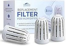 Replacement Filters For Cool Mist Ultrasonic Humidifier - Ceramic Water Filter Parts For Humidifiers - Works For Many Other Brands As Well (3-Pack)