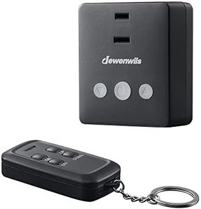 DEWENWILS Plug-in Lamp Dimmer Switch, Wireless Remote Dimmer Plug for Floor Lamps, Table Lamps, String Lights, 100FT Range, Compatible with Dimmable LED/Tungsten Bulbs, FCC Certified