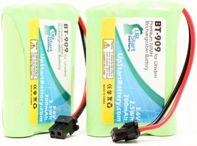 2X Pack - Cordless Phone Battery Replacement for BT-909, Uniden TCX905, TRU9485, TRU9496, TRU8885, TRU9485-2, BT-634, DCT648-3, GES-PC3F02, DCT-7585, TRU9465, WHAMX4, GP60AAAH3BMS, RadioShack 43-13