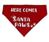 For The Fur Kids Santa Paws Dog Bandana for Christmas: Quirky Bandana for Pets