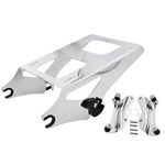 Chrome Two-Up Tour Pack Pak Mounting Luggage Rack Detachable ＆ 4 Point Docking Hardware Kit Compatible with Harley Touring Road King Electra Road Street Glide 2014-2023