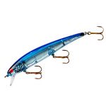 Bomber Lures Long A Slender Minnow Jerbait Fishing Lure, Silver Flash Blue Back, B15AP Suspending Pro (4.5 in, 1/2 oz)